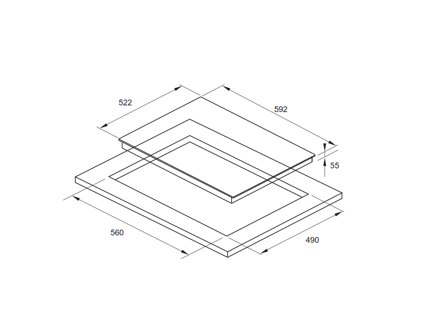Bếp điện Fagor 3VFT-630AS