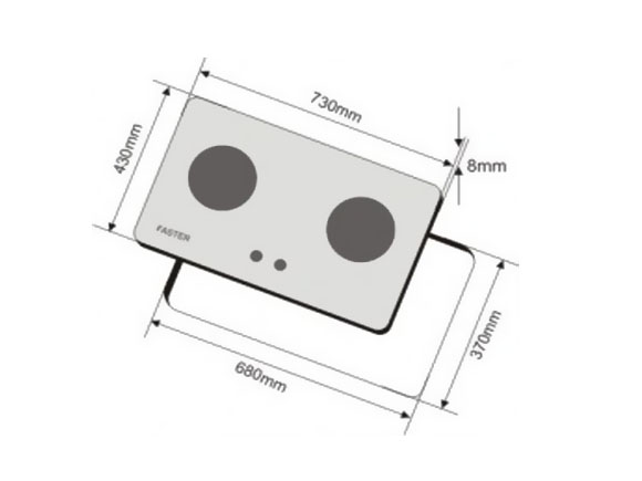 Bếp gas âm Sevilla SV-208 Black