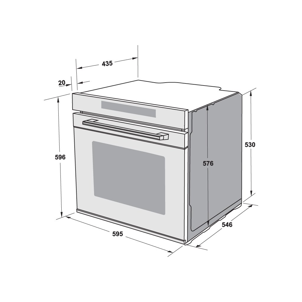 Lò nướng hấp Hafele HSO-8T72A 538.61.461