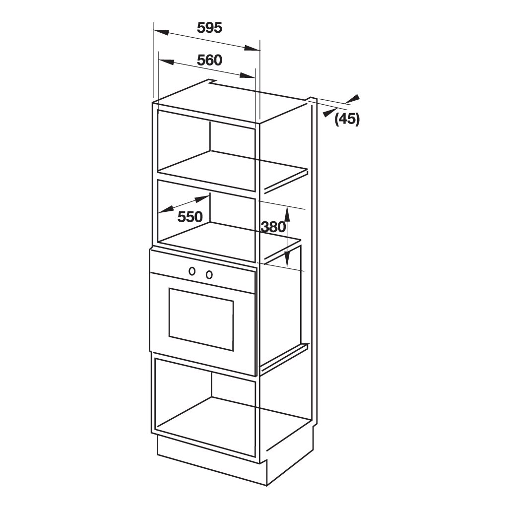 Lò vi sóng kết hợp nướng Hafele HM-B38C 538.01.111
