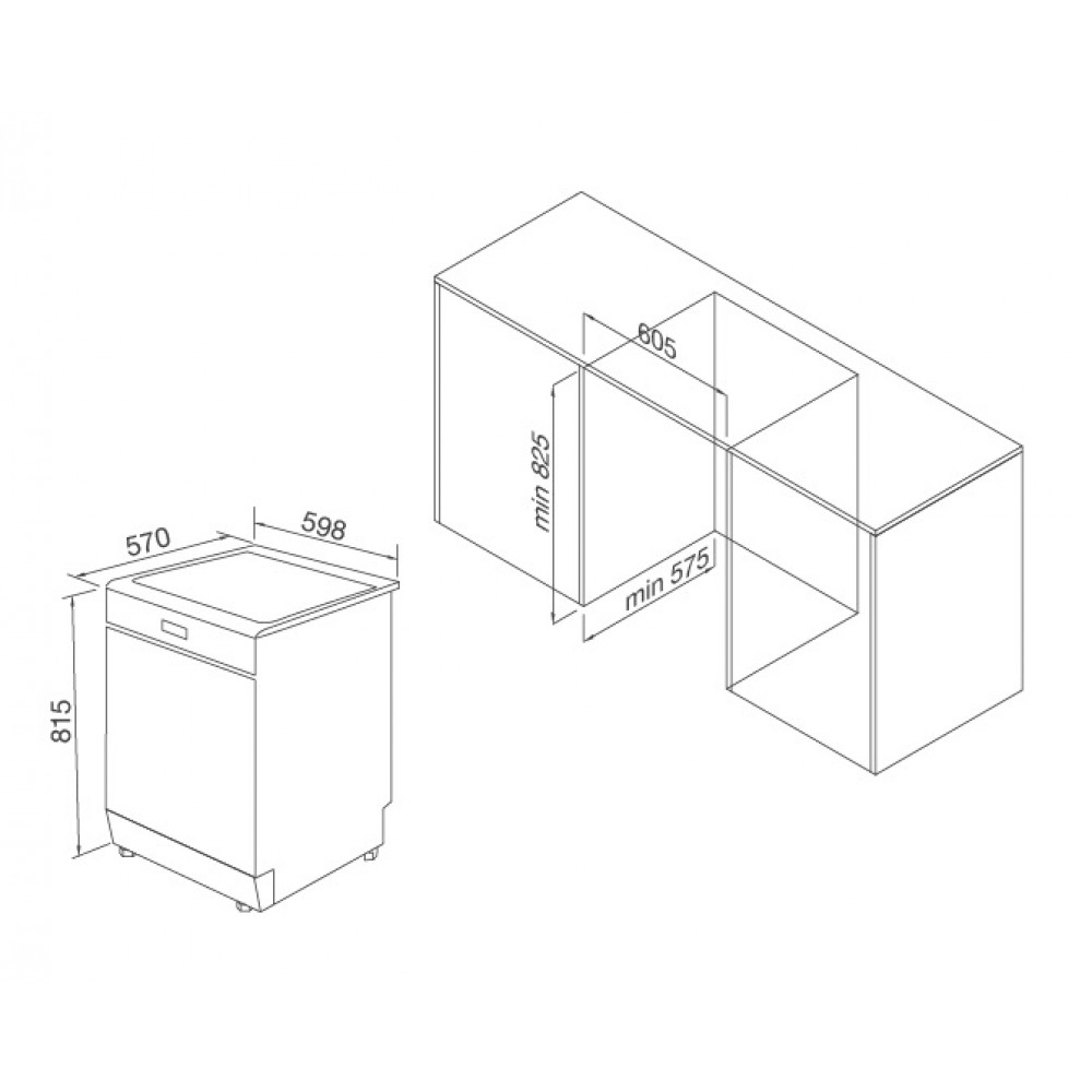 Máy rửa bát Malloca WQP12-J7309K E5
