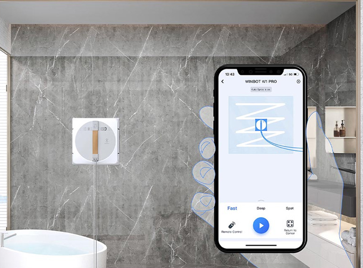 Robot Lau Kính Thông Minh Hiện Đại Ecovacs Winbot W1 Pro