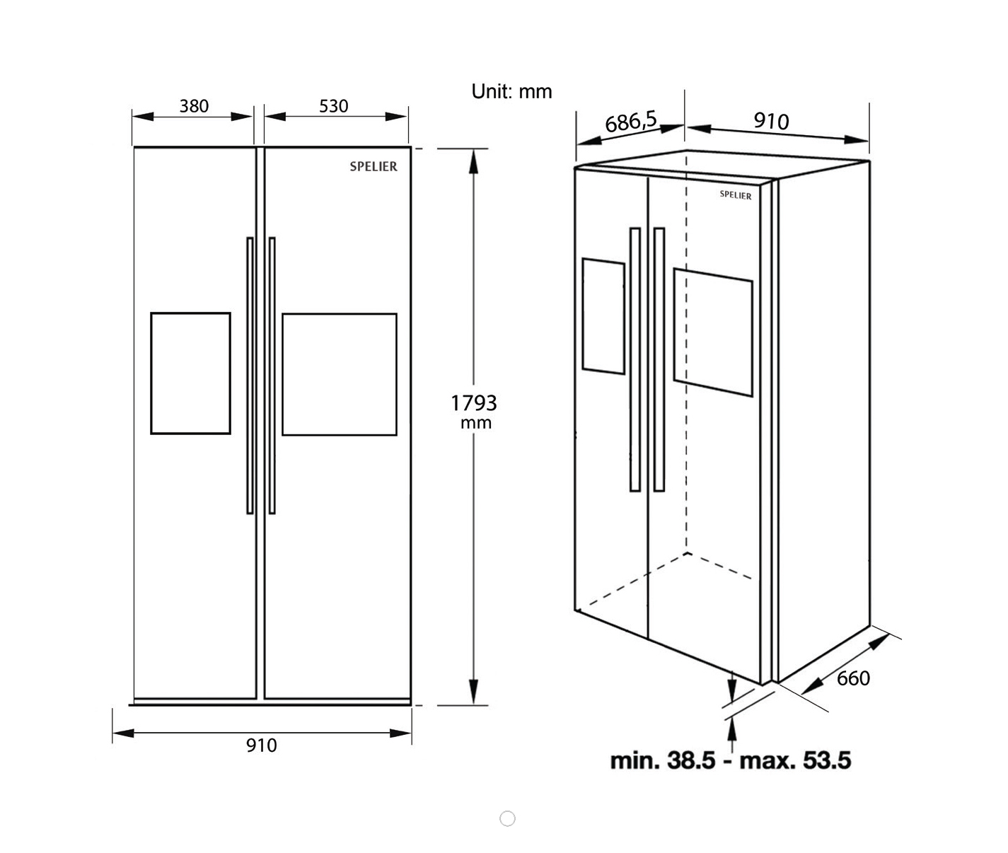 Tủ lạnh Spelier SP 535RF